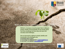 RESCuE: Citizens` resilience in times of crisis
