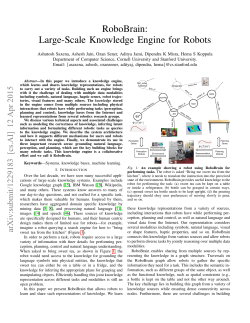 RoboBrain: Large-Scale Knowledge Engine for Robots