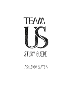 TEAM US: MARRIAGE TOGETHER STUDY GUIDE Ashleigh Slater