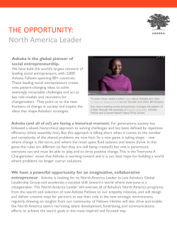 THE OPPORTUNITY: North America Leader