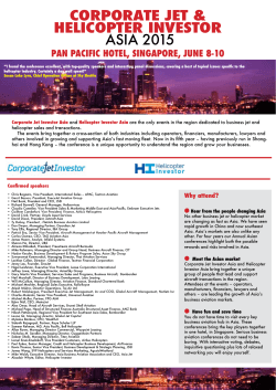 to full agenda - Corporate Jet Investor Asia 2015