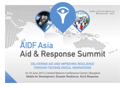 DELIVERING AID AND IMPROVING RESILIENCE THROUGH TECHNOLOGICAL