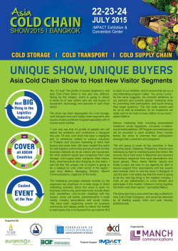 UNIQUE SHOW, UNIQUE BUYERS