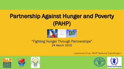 Partnership Against Hunger and Poverty (PAHP)