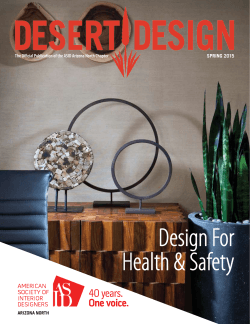Design For Health & Safety - ASID Arizona North Chapter