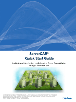 ServerCARÂ® Quick Start Guide