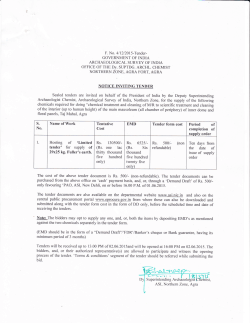 timited tender - Archaeological Survey of India