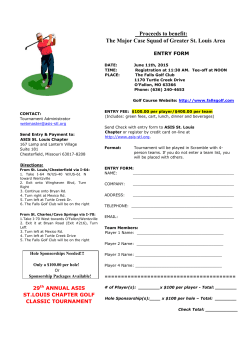 2015 GOLF ENTRY FORM - ASIS St. Louis Chapter 39
