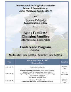 ârevisedâ Preliminary Conference Program Here! - ASI