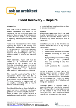 Flood Recovery â Repairs