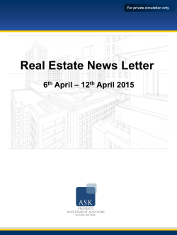 Real Estate News Letter