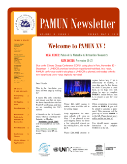 PAMUN Newsletter