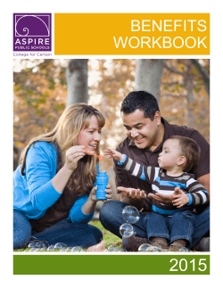 BENEFITS WORKBOOK - Aspire Public Schools