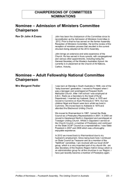 - Uniting Church in Australia