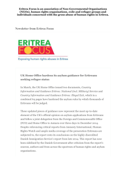 Newsletter from Eritrea Focus