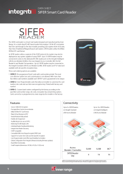 SIFER Smart Card Reader - Inner Range Unauthorized Access