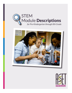 Module Descriptions Booklet