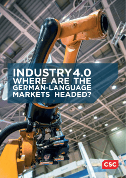 Industrie 4.0 - Where are the German