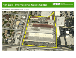 For Sale - International Outlet Center