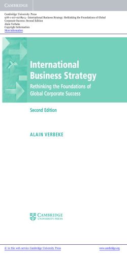 International Business Strategy - Assets