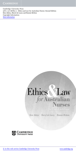Ethics Law - Assets - Cambridge University Press