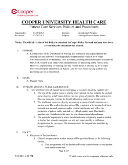 COOPER UNIVERSITY HEALTH CARE
