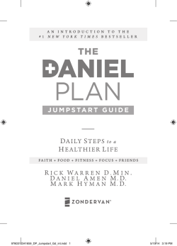 Daniel Plan Jumpstart Guide