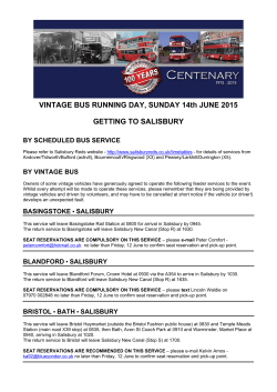 VINTAGE BUS RUNNING DAY, SUNDAY 14th JUNE 2015