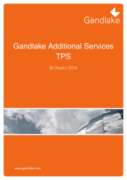 Gandlake Additional Services TPS
