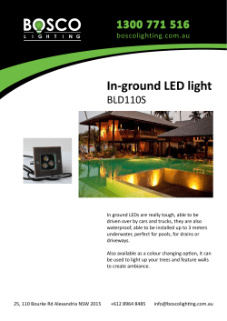In-ground LED light BLD110S