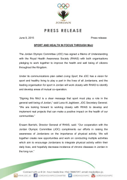 June 9, 2015 Press release SPORT AND HEALTH IN FOCUS