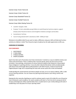 Summer Camp: Tennis Trainer (2) Summer Camp: Cricket Trainer (1