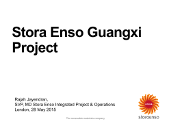 Stora Enso Guangxi Project