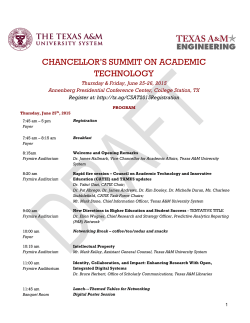 chancellor`s summit on academic technology