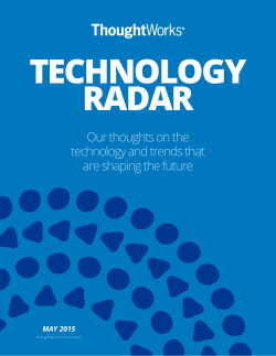 Our thoughts on the technology and trends that are