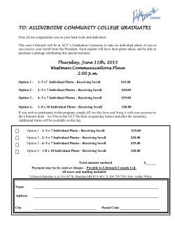 sign-up sheet - Assiniboine Community College