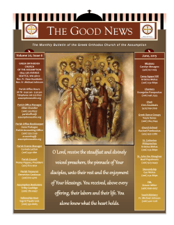 THE GOOD NEWS - Greek Orthodox Church of the Assumption