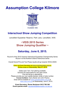 ACK Show Jumping Program 06/06/15