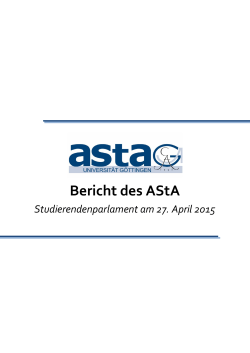 AStA-Bericht vom 27.04.15