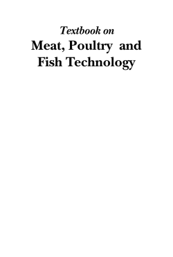 Meat, Poultry and Fish Technology