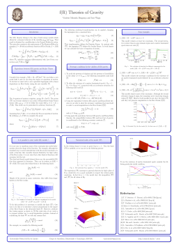 f(R) Theories of gravity (poster)