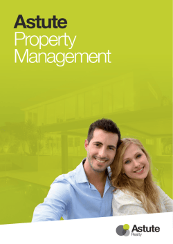 Astute Property Management brochure