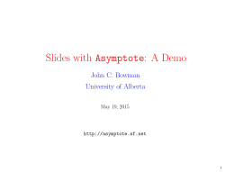 Slides with Asymptote: A Demo