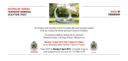 ATFMS invitation - The Australian Turkish Friendship Memorial