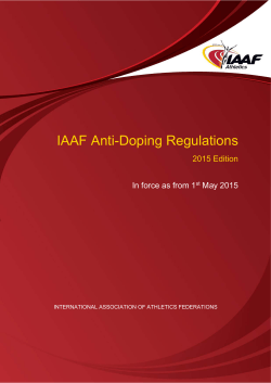 2015 Anti-Doping Regulations