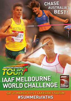IAAF MELBOURNE WORLD CHALLENGE