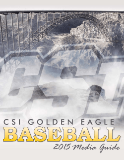 2015 Baseball Media Guide - College of Southern Idaho Athletics