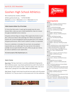 Goshen High School Athletics