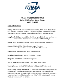 Meet Information - Ithaca College Intercollegiate Athletics