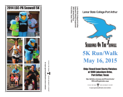 5K Run/Walk May 16, 2015 - Lamar State College